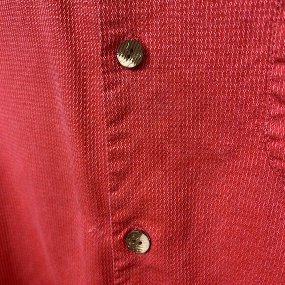 Tommy Bahama Hawaiian Shirt Mens Large L Red 100% Pure Silk Button Vacation - Picture 7 of 10